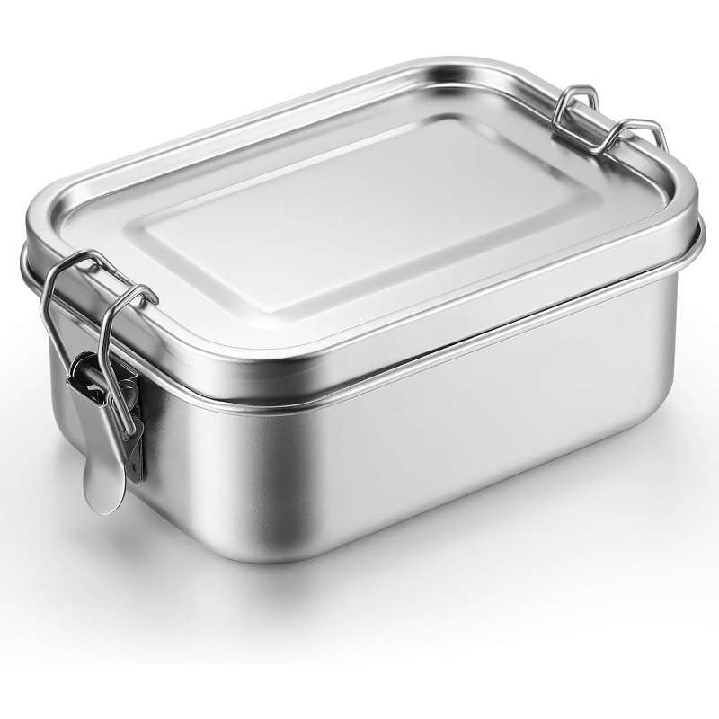 Meal Prep Organizer - Edelstahl-Lebensmittelbehälter mit Deckeln, Lunchbox, Kühlschrank-Organizer, Hot-Pot-Vorbereitungsbox,