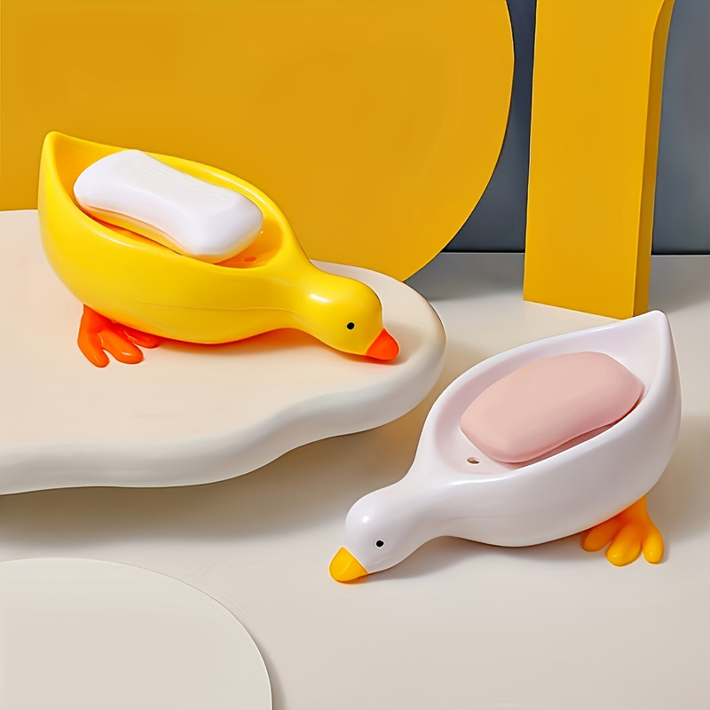 Meal Prep Organizer - Enten-Seifenschale - Niedlicher Selbstablaufender Seifenhalter, Kreatives