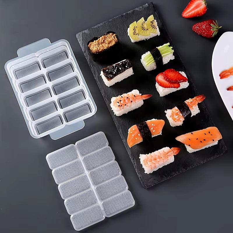 Meal Prep With Rice - NEU 10-Fach Reisball-Form mit Deckel, Antihaft-PP-Behälter