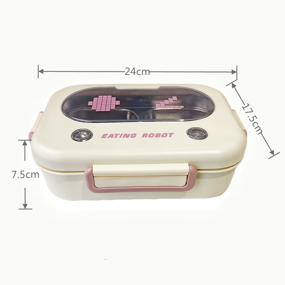 Meal Prep Organizer - Thermo-Bento-Box aus Edelstahl, auslaufsicherer Behälter zur