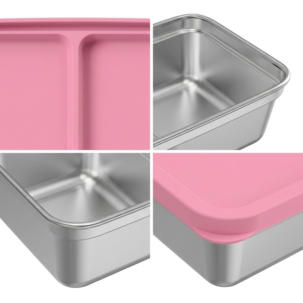 Meal Prep Snacks For Toddlers - Stapelbare Edelstahl-Snackbox für Kleinkinder-Lunchbox mit 2