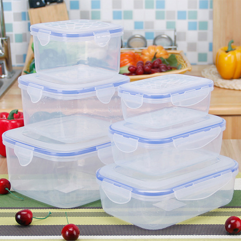 Meal Prep Tupperware - Kunststoff-Lunchbox für Kinder, Bento-Box, Lebensmittelaufbewahrungsbehälter für