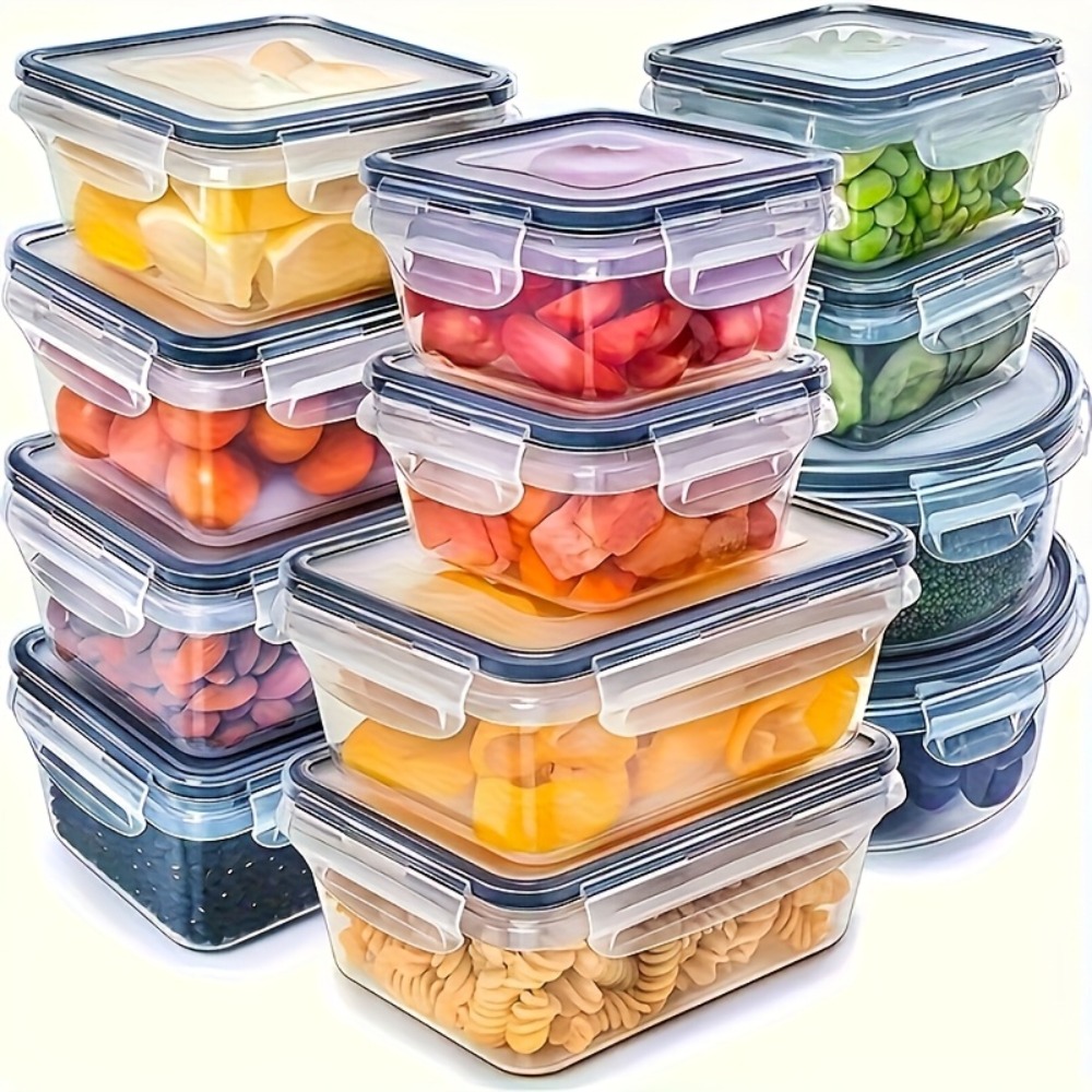 Meal Prep Organizer - 1 Stück Luftdichter Lebensmittelbehälter mit Deckel,
