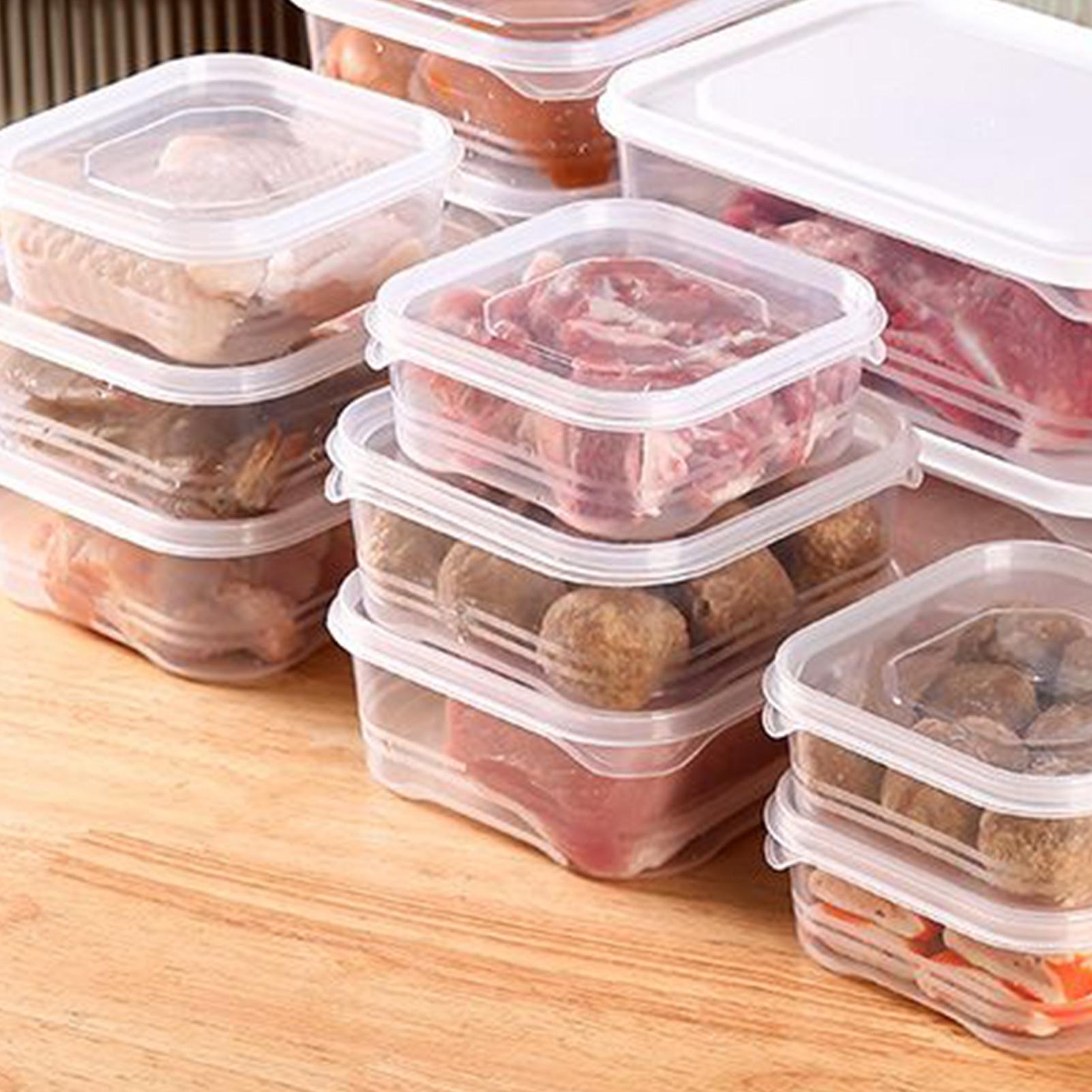 Meal Prep Organizer - Kühlschrank-Aufbewahrung, transparent, luftdicht, stapelbar, Kühlschrank-Aufbewahrung, Organizer,