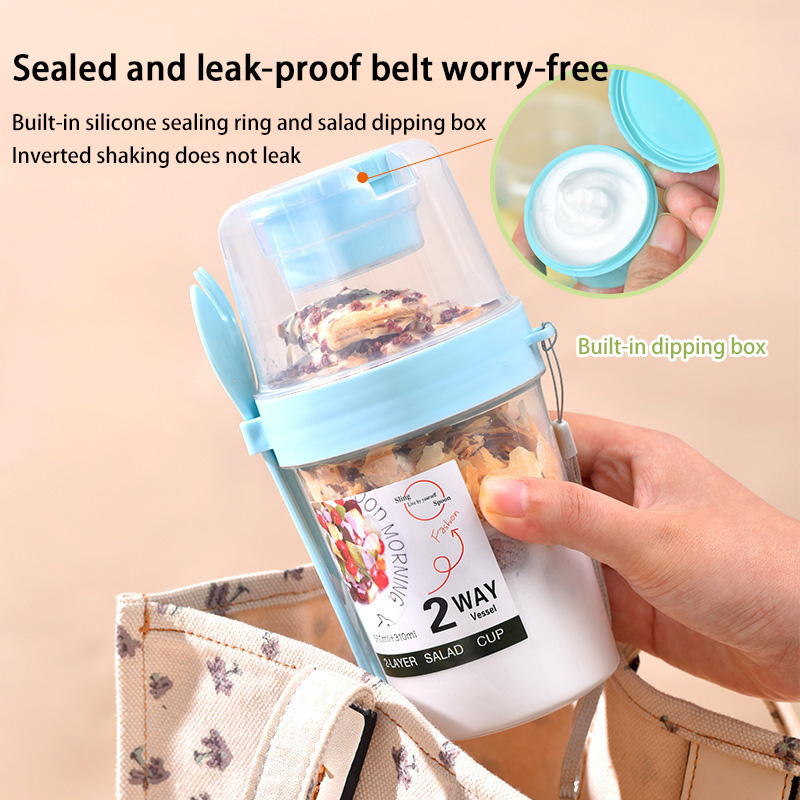 Tragbarer Frühstücks-Salatbech – Meal Prep Oatmeal Jars Bewertung und Preis