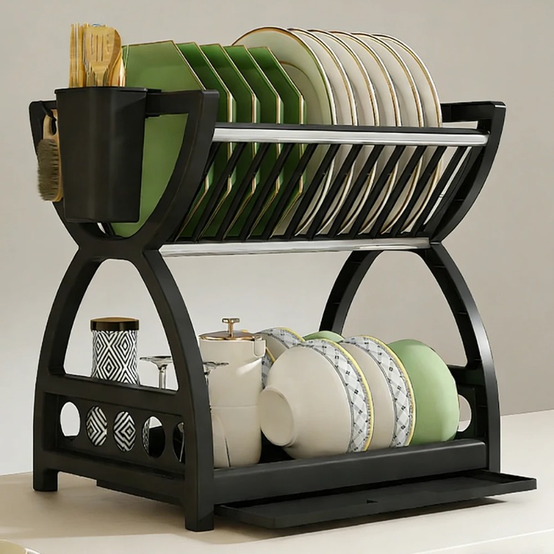 2-stöckiger Geschirrtrockner f – Meal Prep Organizer Bewertung und Preis