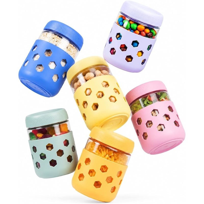 LLCS-Glasbehälter mit luftdich – Meal Prep Oatmeal Jars Bewertung und Preis