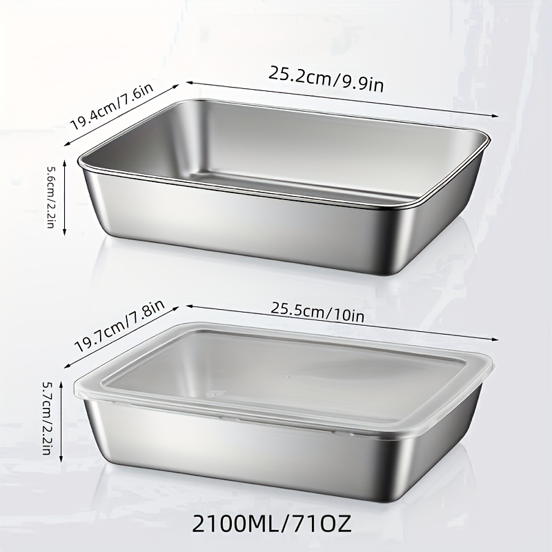 4-teiliges Edelstahl-Lebensmit – Meal Prep Organizer Bewertung und Preis
