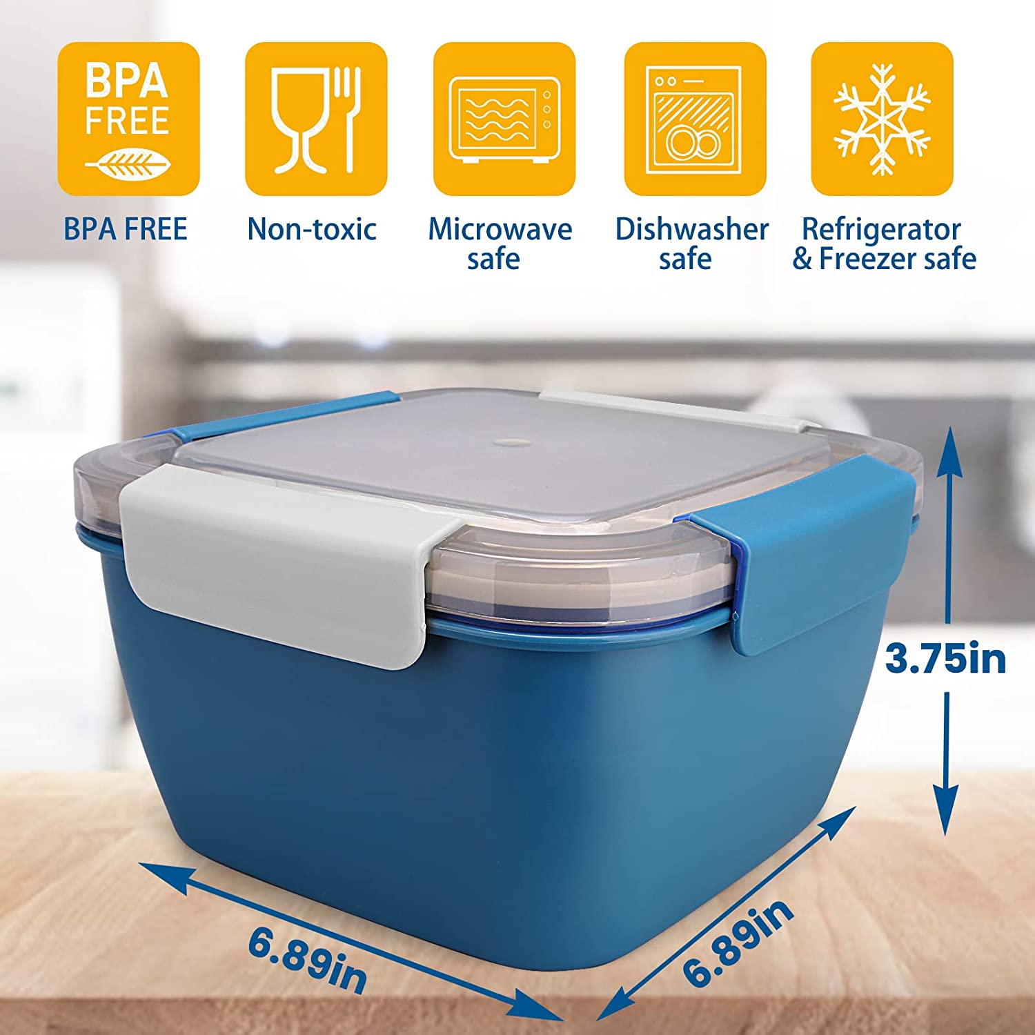 1100 ml/1500 ml Tragbare Lunch – Meal Prep Tupperware Bewertung und Preis
