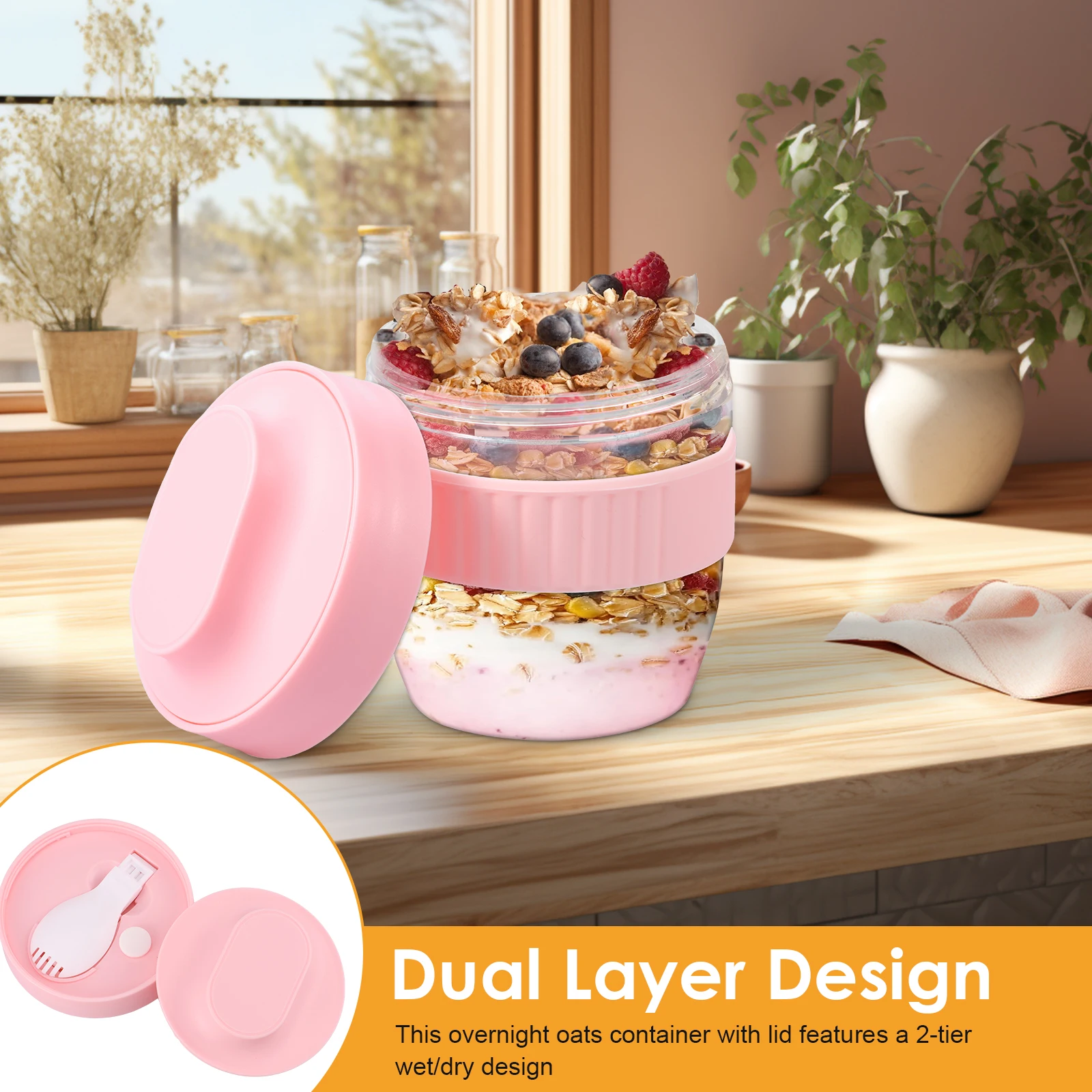 Doppelschichtiger Overnight-Oa – Meal Prep Oatmeal Jars Bewertung und Preis