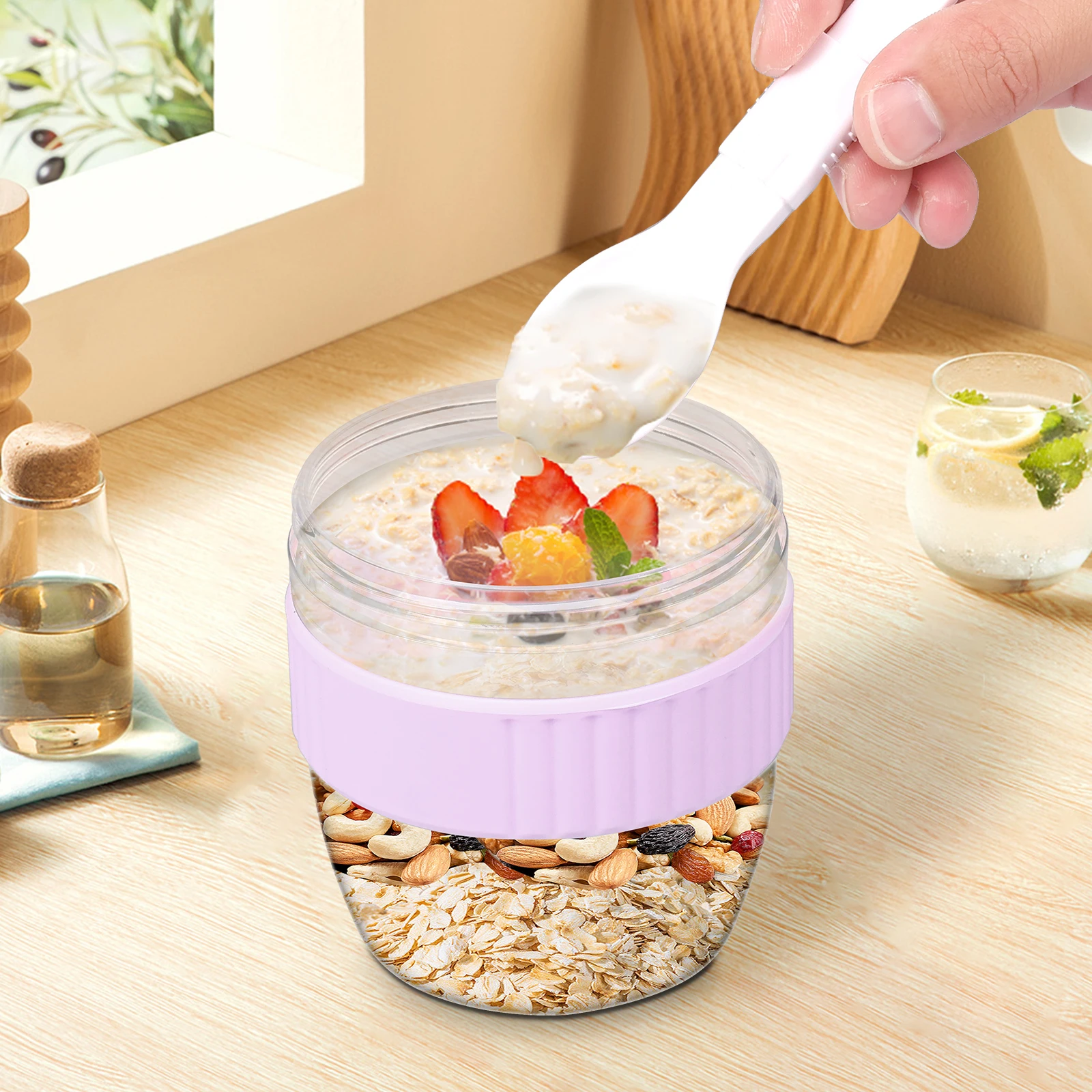 Doppelschichtiger Overnight-Oa – Meal Prep Oatmeal Jars Bewertung und Preis