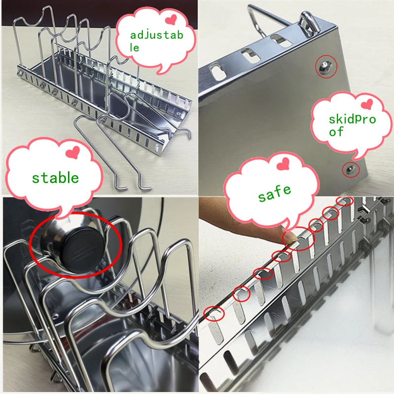 304 Edelstahl Einstellbare Rac – Meal Prep Organizer Bewertung und Preis